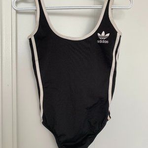 Adidas black bodysuit UK 8